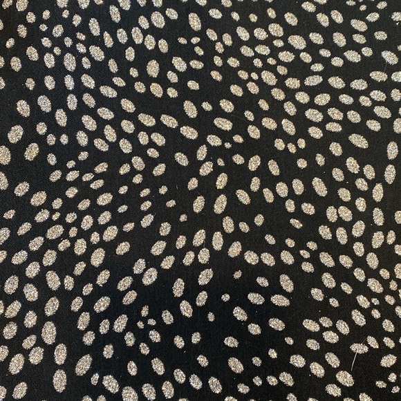 Alice + Olivia Inka Silver Glitter Mock Neck Short Sleeve Mini Dress‎ - Picture 7 of 7